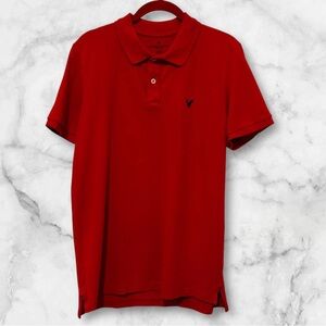 American Eagle Classic Men's Red Polo Shirt. Size Medium‎